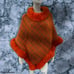 Orange Fur Poncho / Cape (One SIze)