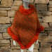 Orange Fur Poncho / Cape (One SIze)