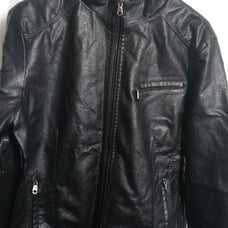 faux leather jacket men