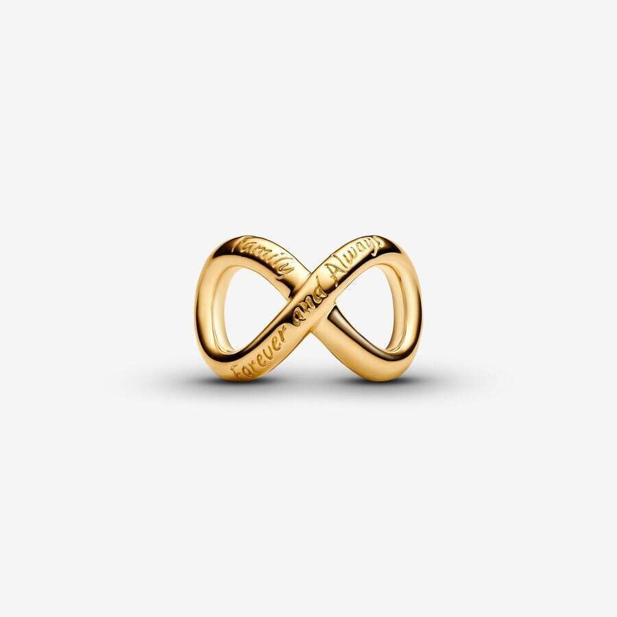 Pandora Forever & Always Infinity Charm Gold 763243C00 New With Box