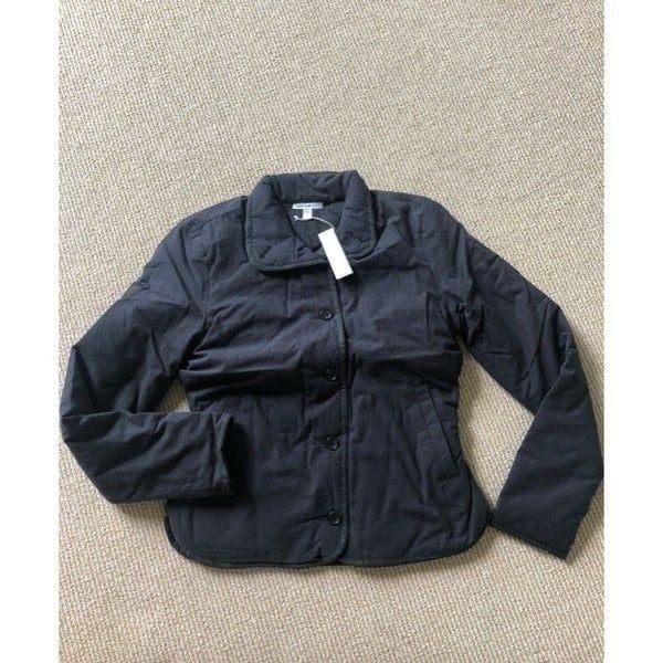 James Perse Black Funnel Neck Jacket Size 1 NWT MSRP 395