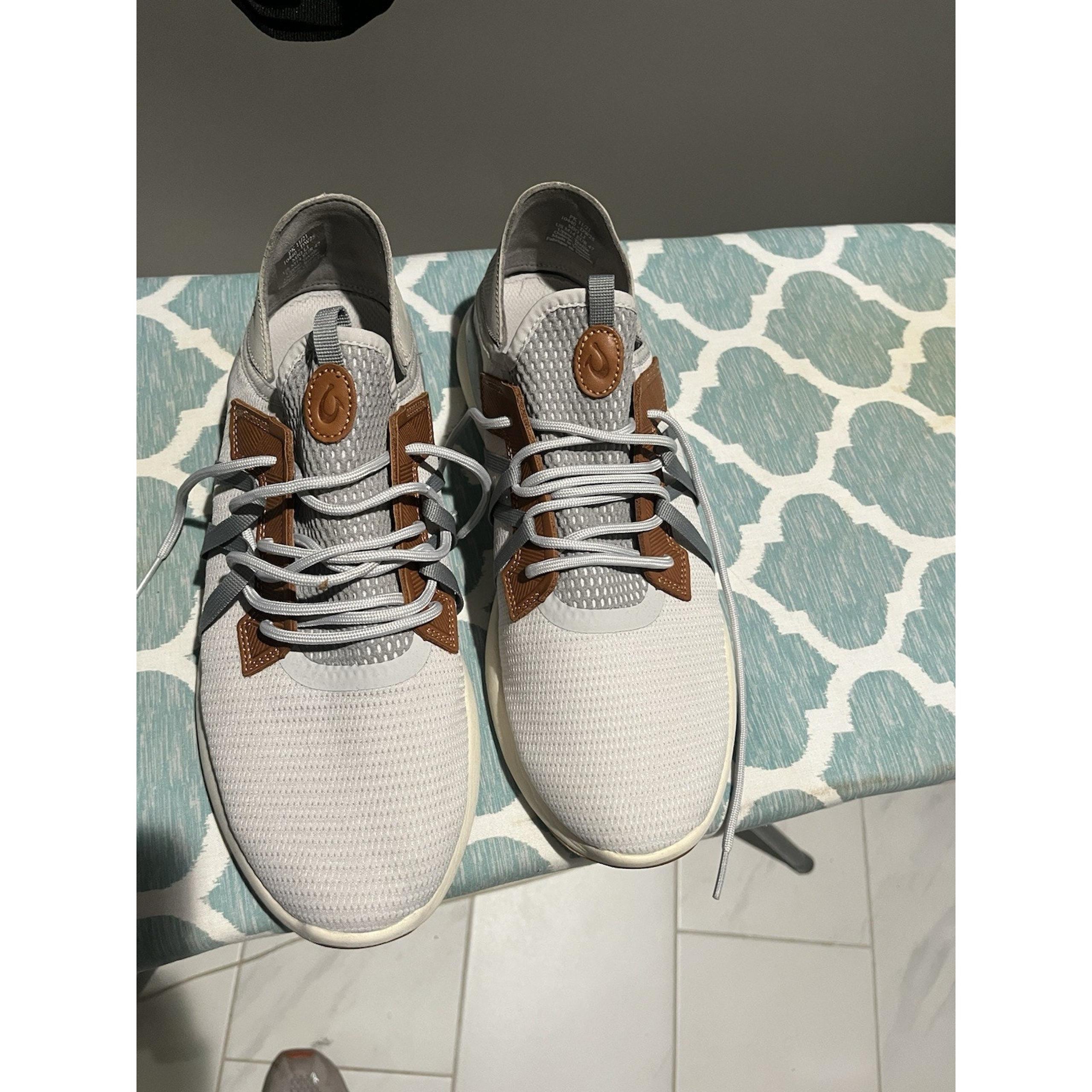 OluKai Men's US Size 14 Mio Li Lightweight Athletic Sneakers Mist Grey/Poi