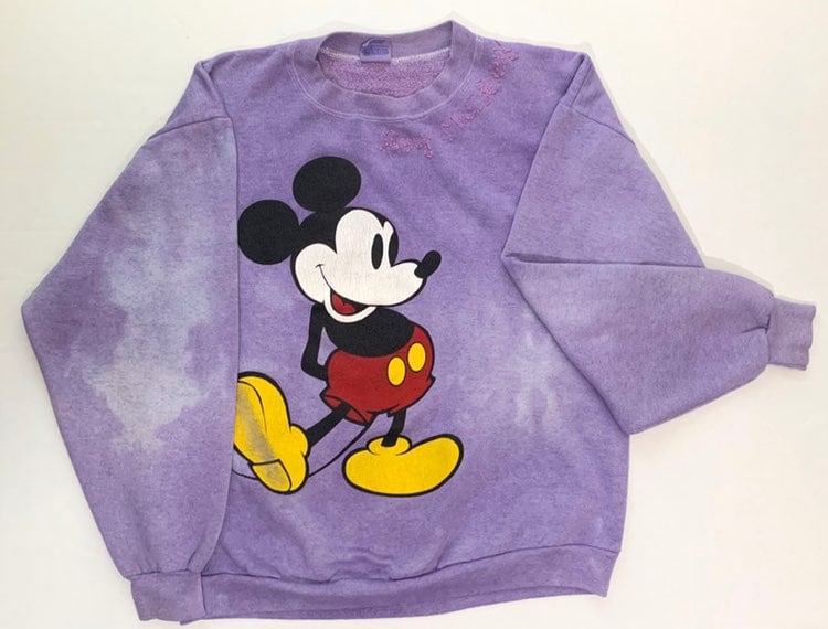 One-of-a-kind ‘hey mickey’ faded purple