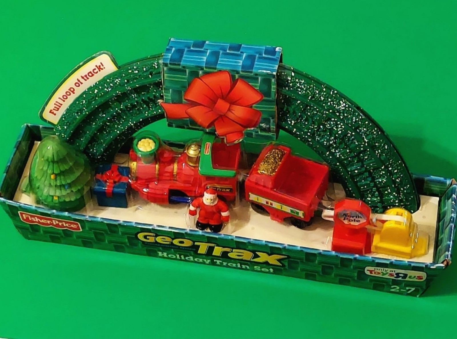 Fisher Price Geo Trax CHRISTMAS HOLIDAY TRAIN SET TRANSPORTATION SYSTEM NEW