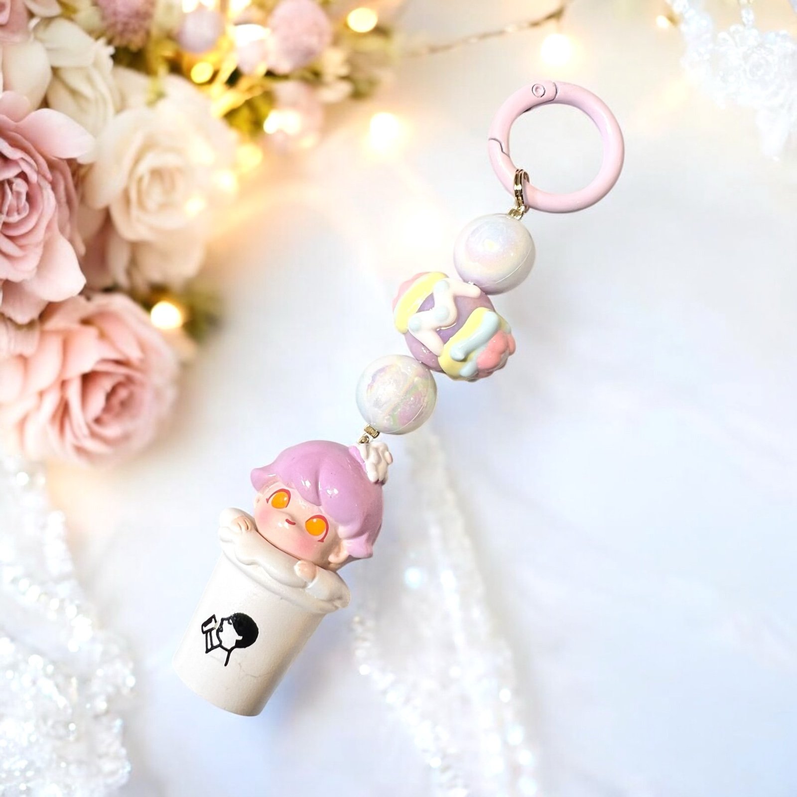 Takashi Murakami + MLB Dodgers Flower Keychain World Tour