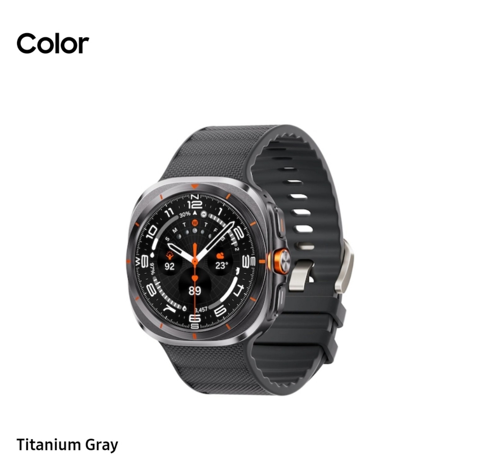 SAMSUNG Galaxy Watch Ultra 47mm LTE AI Smartwatch Titanium Gray Peakform Band