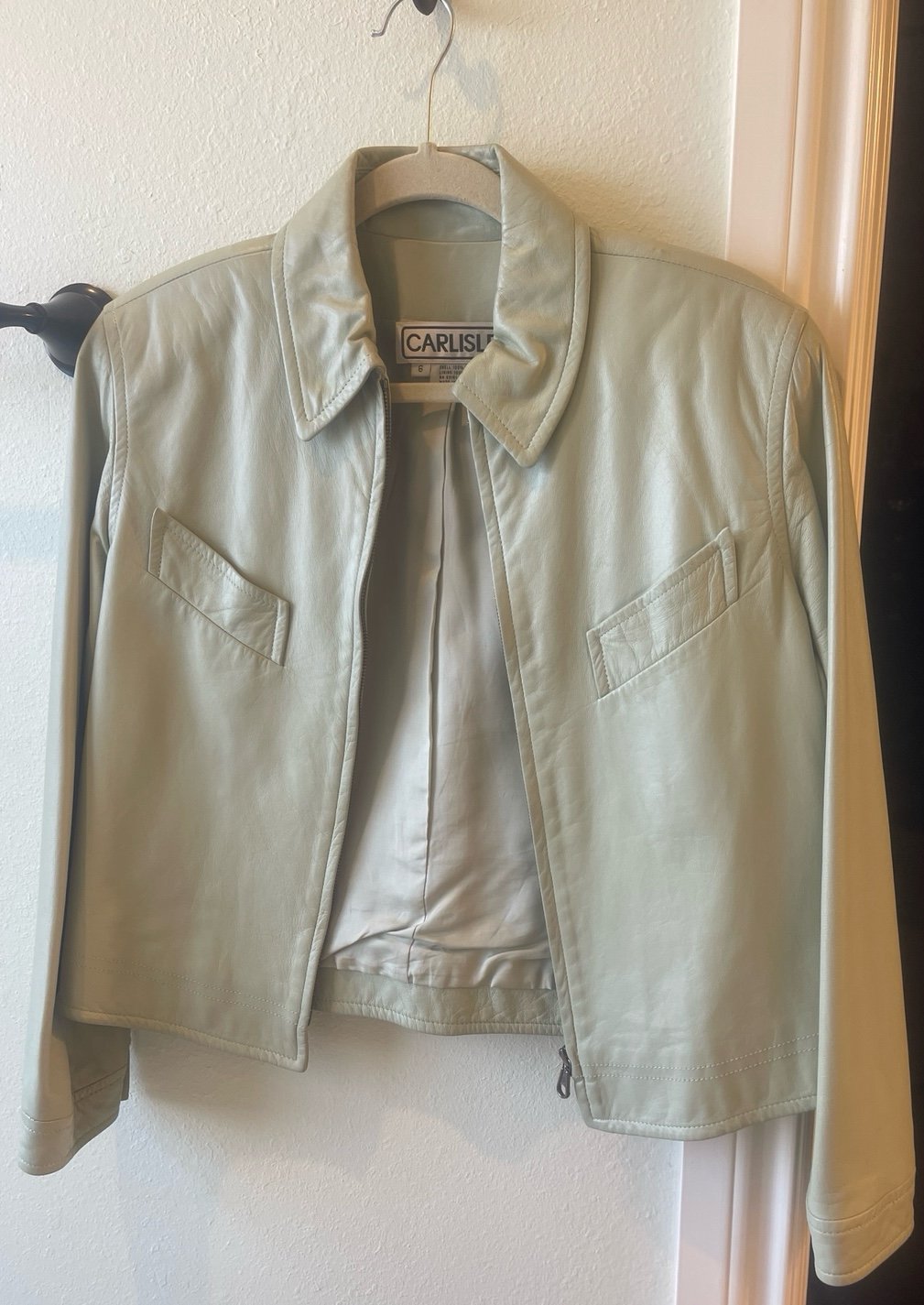 100% Leather zipper Jacket