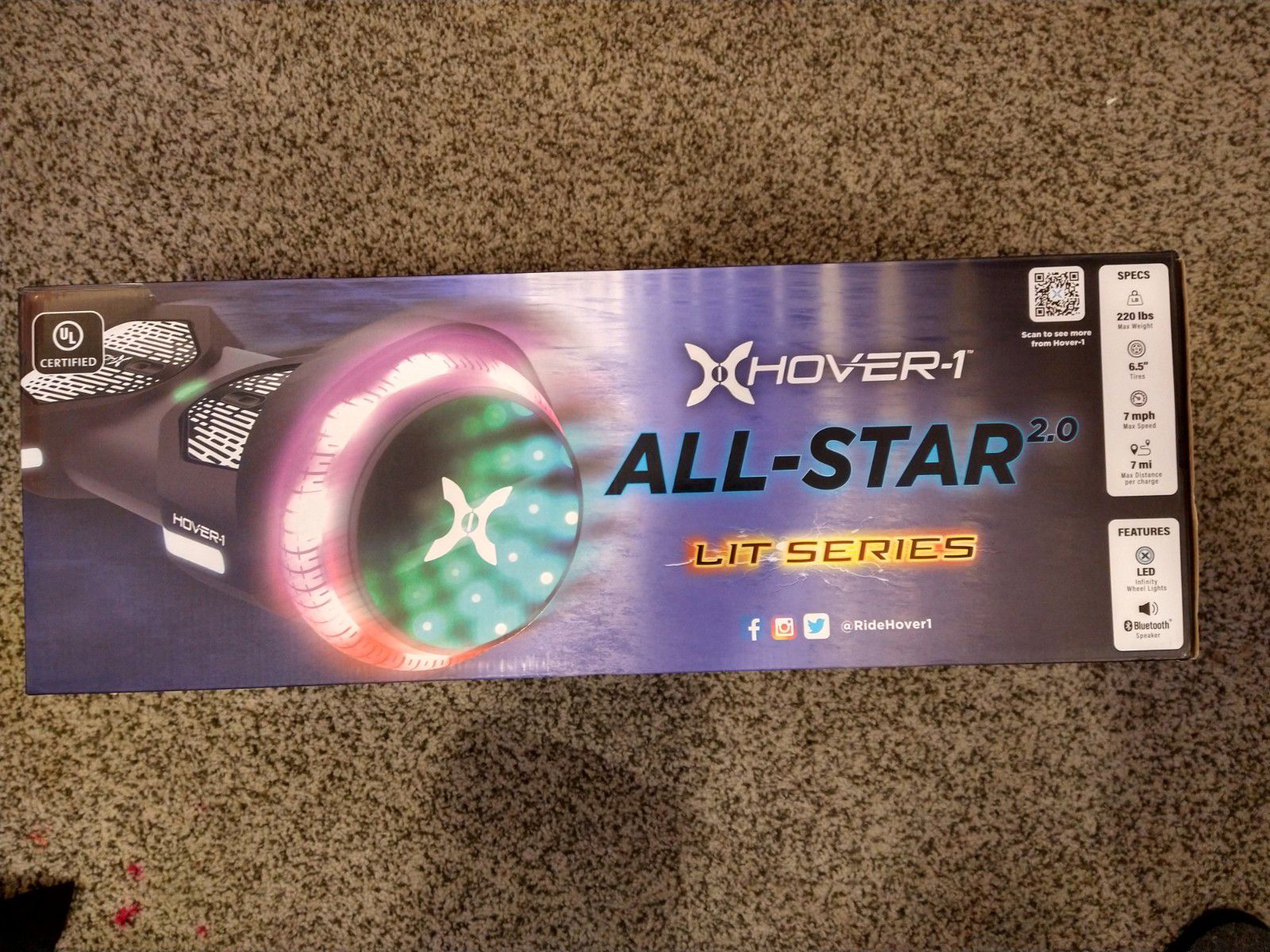 Hover1 hoverboard all-star lit series