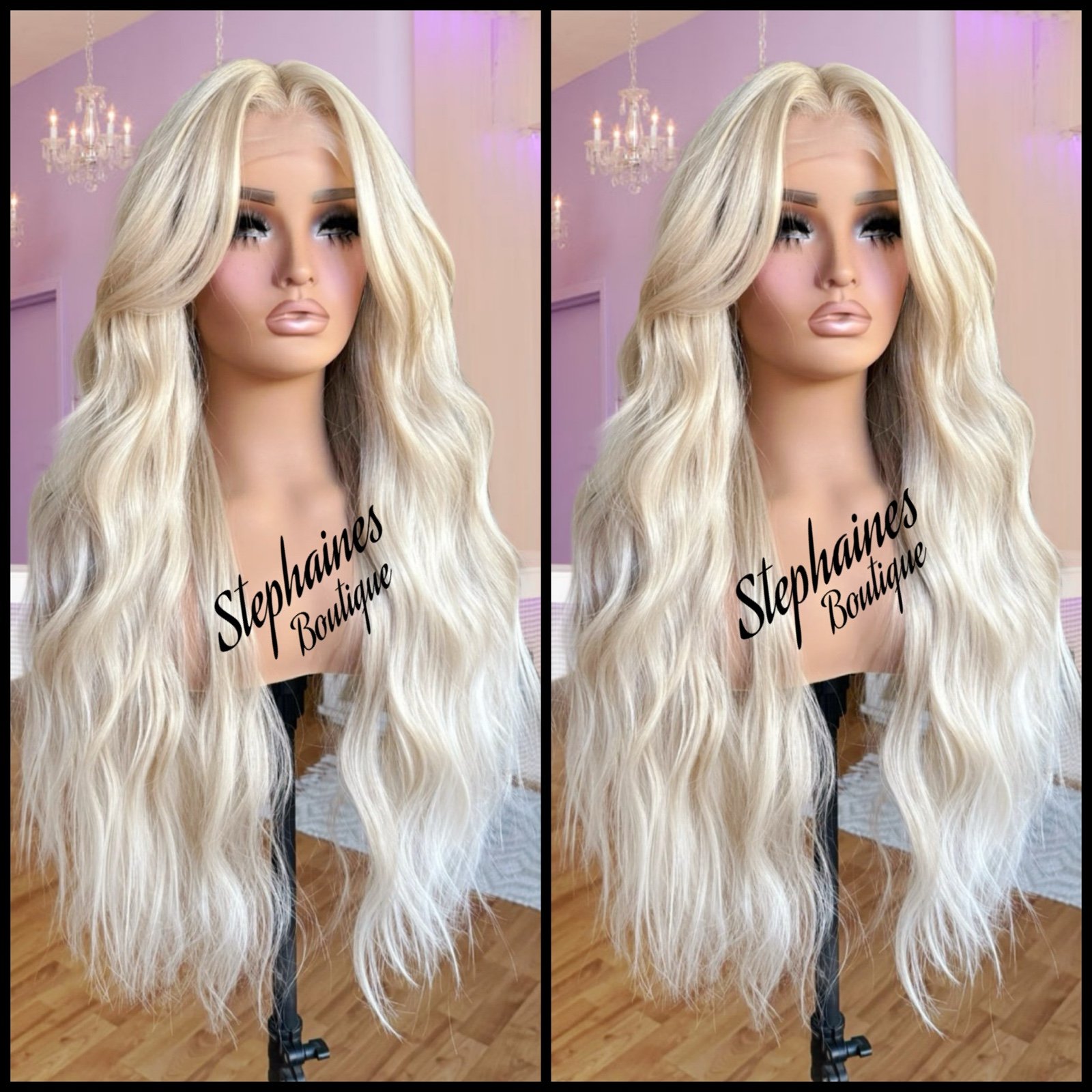 Human Hair Blended Lace Front Wig