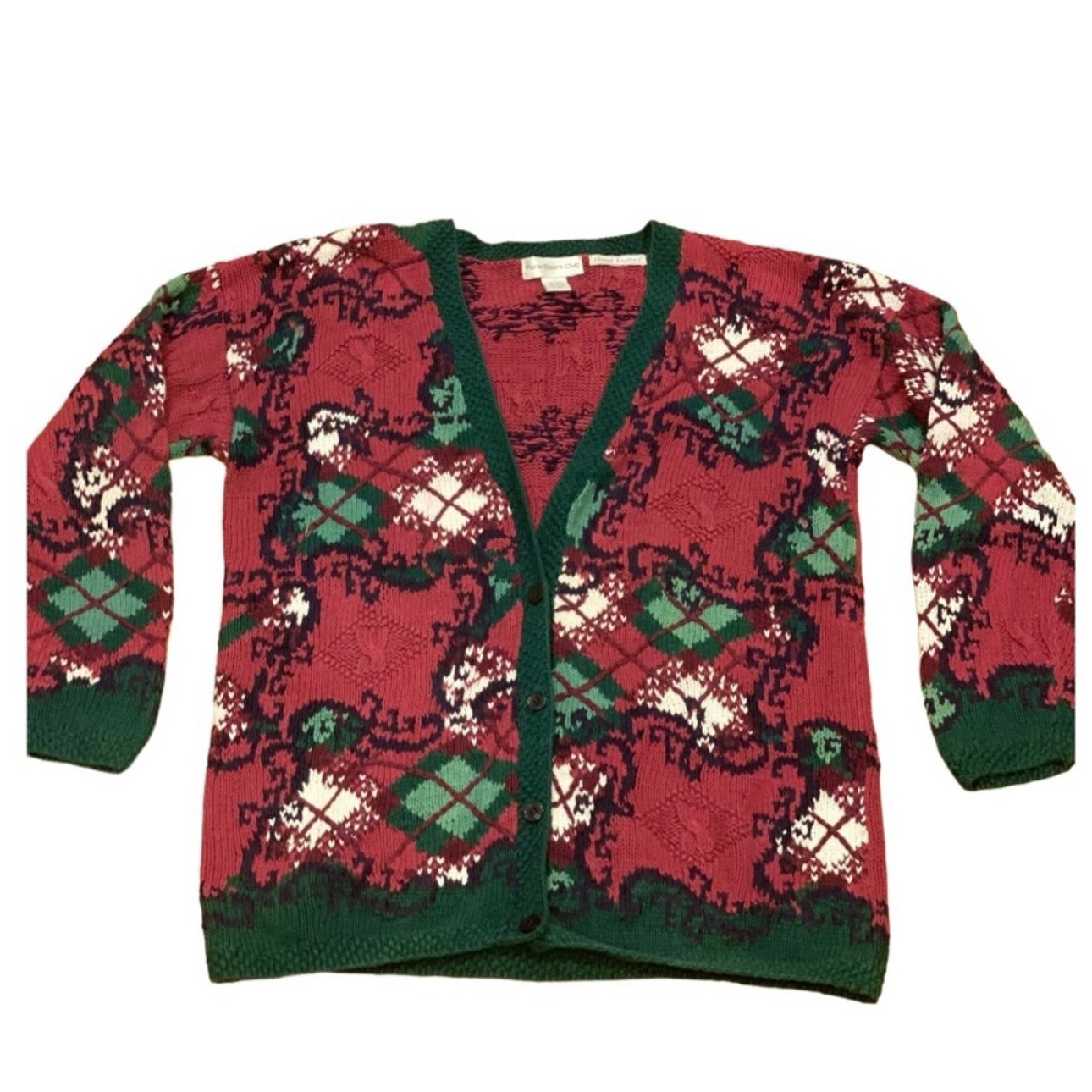 【2plan】Kido Vintage Argyle Cardigan 713E2tNAPrL._UY1000_.jpg