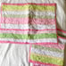 Pottery Barn Kids Quilted Pillow Shams (Two- Pair) Pink Green