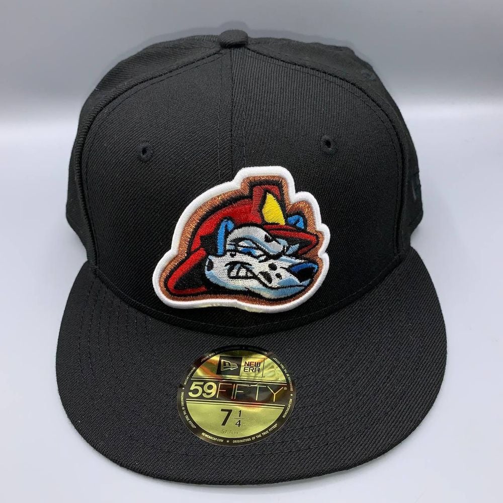 Peoria Chiefs Hat Men 7 1/4 Black Gray 59Fifty New Era MiLB Fitted Cap