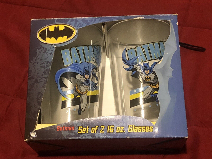 Batman Set of 2 16oz. Glasses Free Shipping!!!