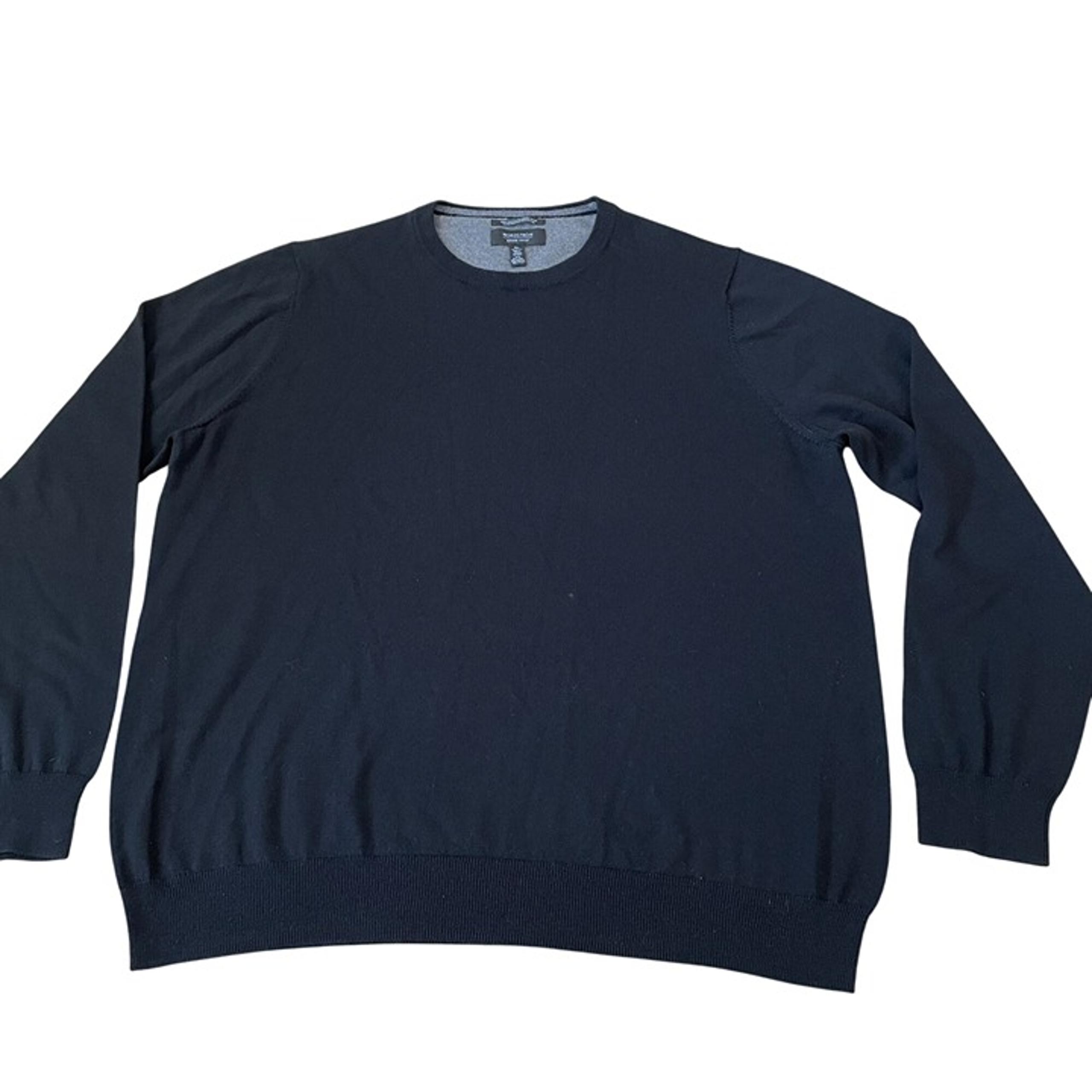 Nordstrom Mens Shop Size XL Merino Wool Crewneck Sweater Black