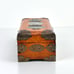 Vtg Wood Jewelry Box Asian Design Carved Jade Inlay Brass Hardware