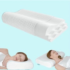 Queen Size Memory Foam Pillow, Adjustable Contour