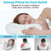 Queen Size Memory Foam Pillow, Adjustable Contour