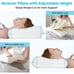 Queen Size Memory Foam Pillow, Adjustable Contour