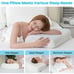 Queen Size Memory Foam Pillow, Adjustable Contour