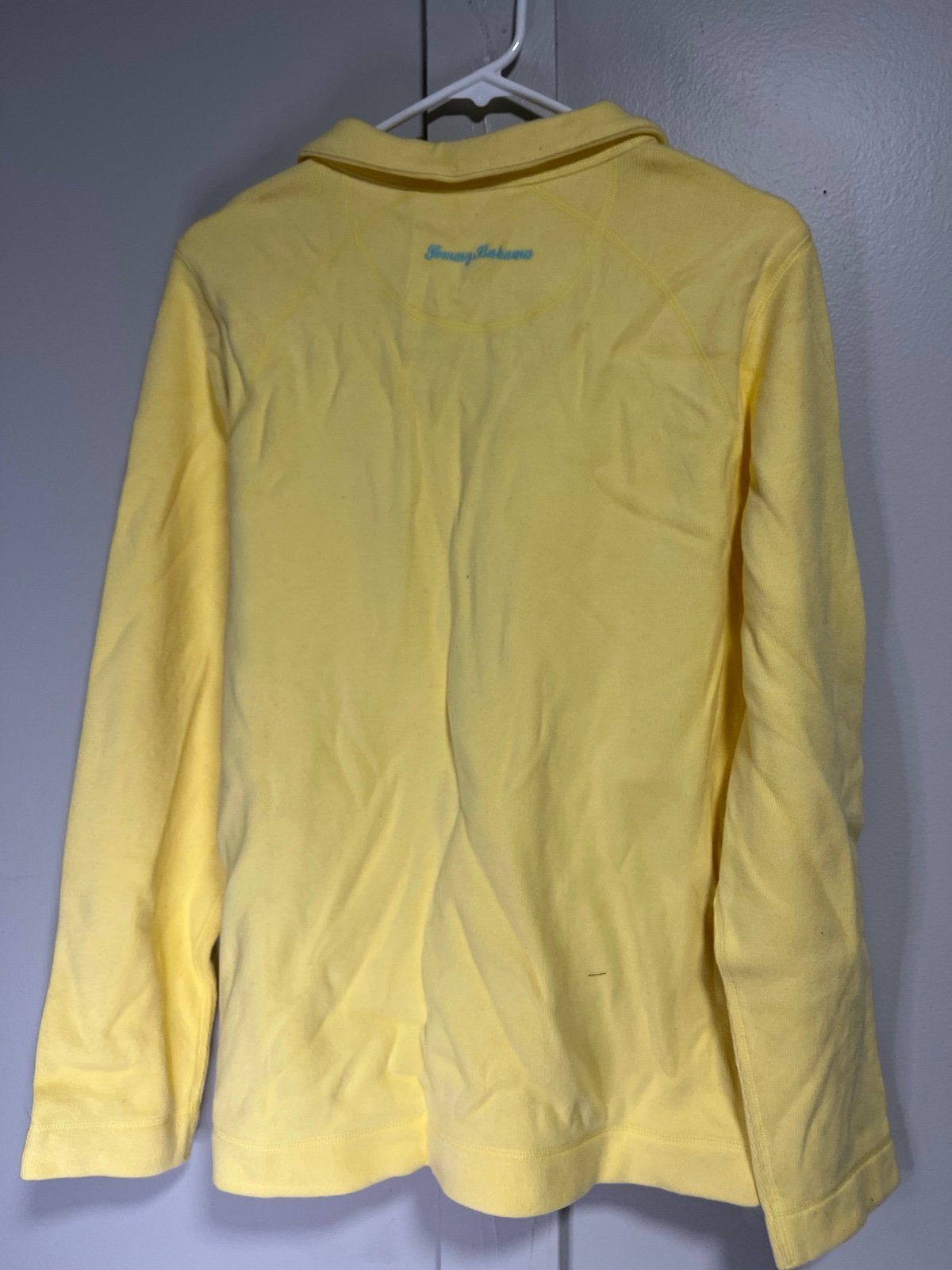 Tommy Bahama Aruba Half Zip Yellow Jacket Size XL tommy-bahama-aruba-half-zip-yellow-jacket-size-xl