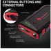 Portable Car Battery Jump Starter (Up to 7.0L Gas or 5.5L Diesel Engine), 12V Po