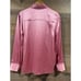Vince Silk Button-Up Blouse in Bazooka Size M