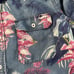 Tommy Bahama Denim Floral Hawaiian Tencel Long Sleeve Button Shirt Size Small