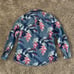 Tommy Bahama Denim Floral Hawaiian Tencel Long Sleeve Button Shirt Size Small