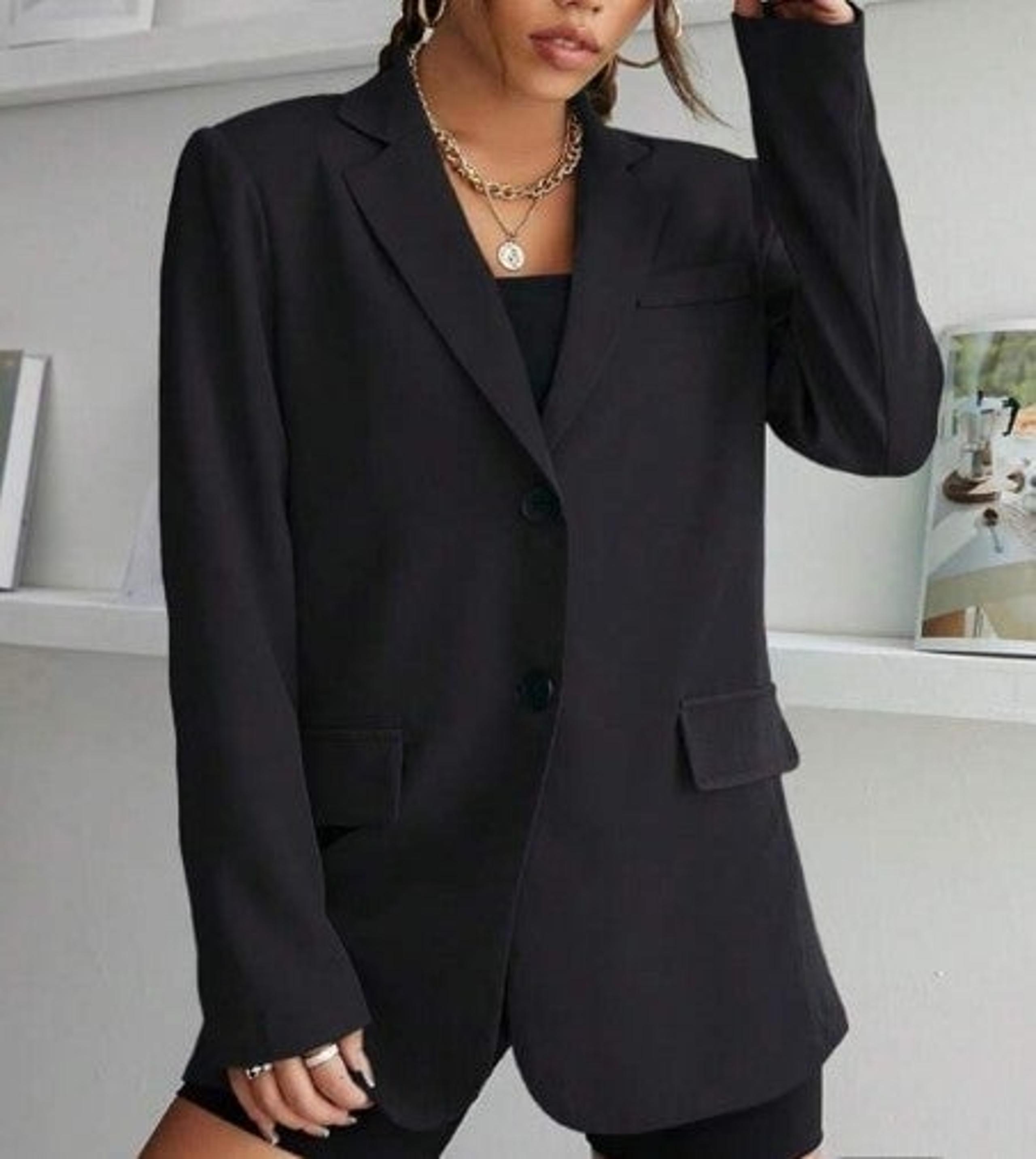 SHEIN "Women's Lapel Collar Single Breasted Blazer"