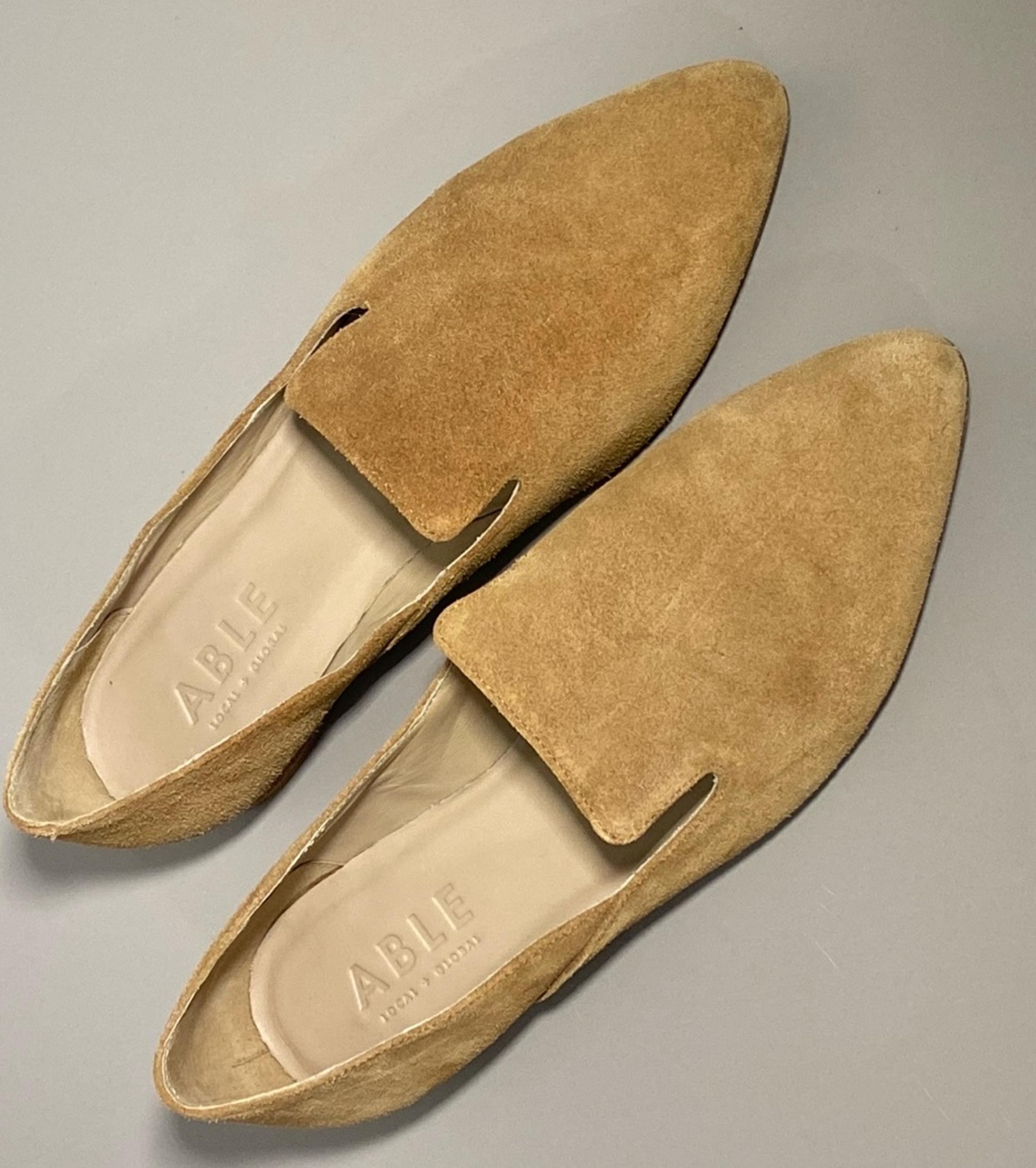 Able tan Suede Loafers Sz 7.5