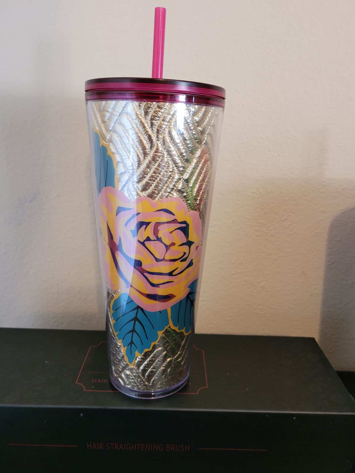 Starbucks quilted rose Tumbler