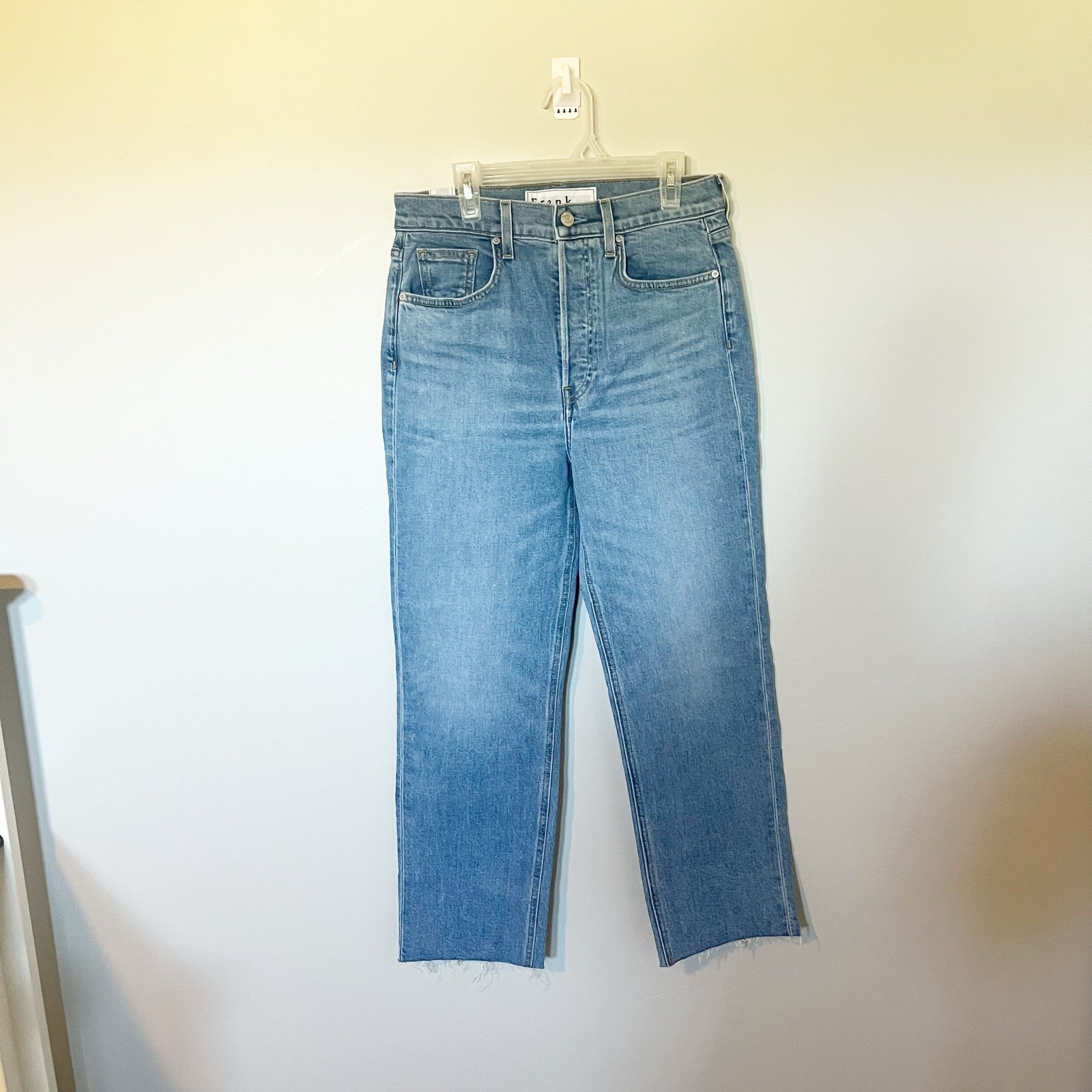 Frank & Eileen Monaghan Jeans button fly raw hem women’s size 28/6