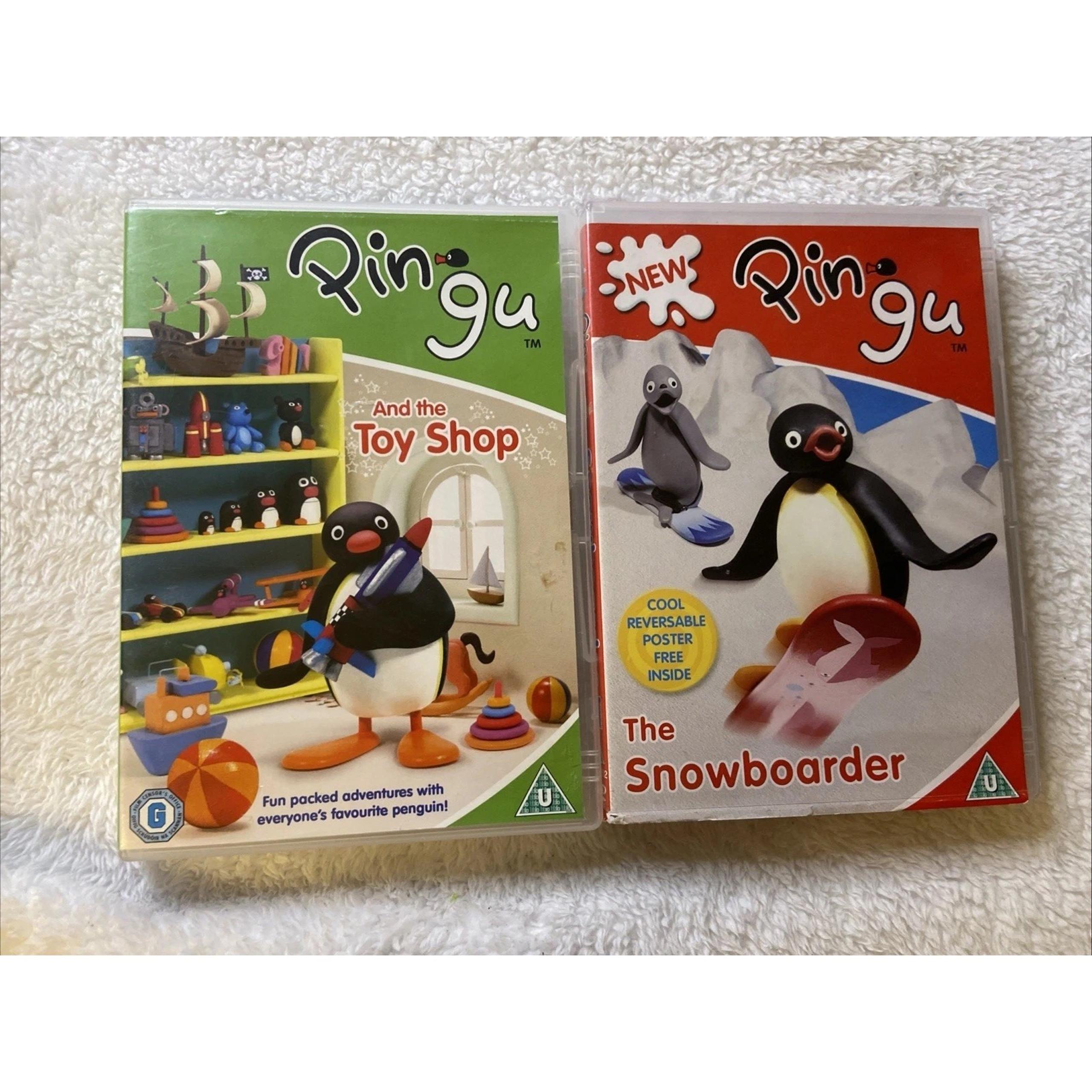 Pingu And The Toy Shop & The Snowboarder Dvd Region 2 Lot Of 2