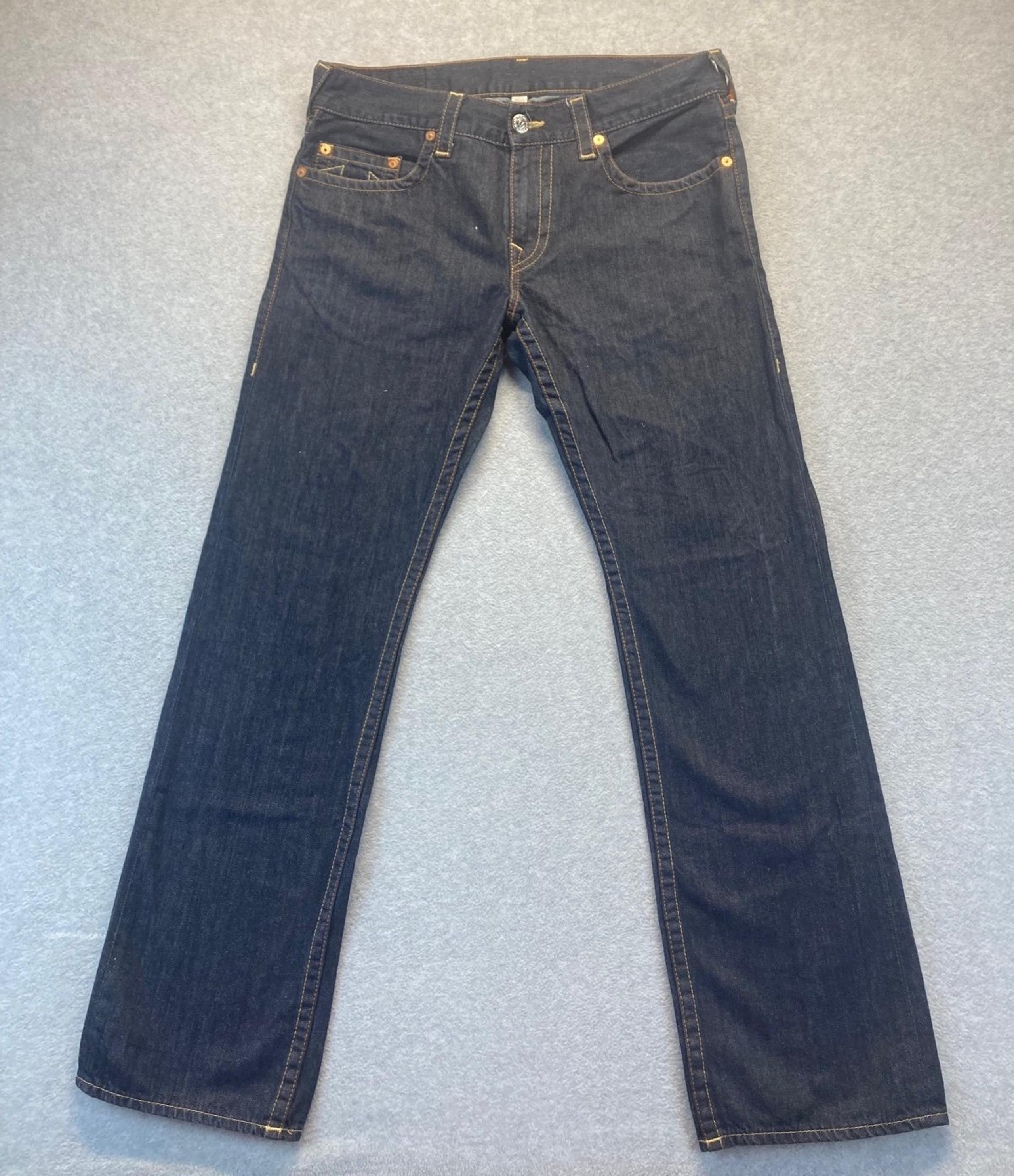 True Religion Mens Size 34 Straight Leg Jeans