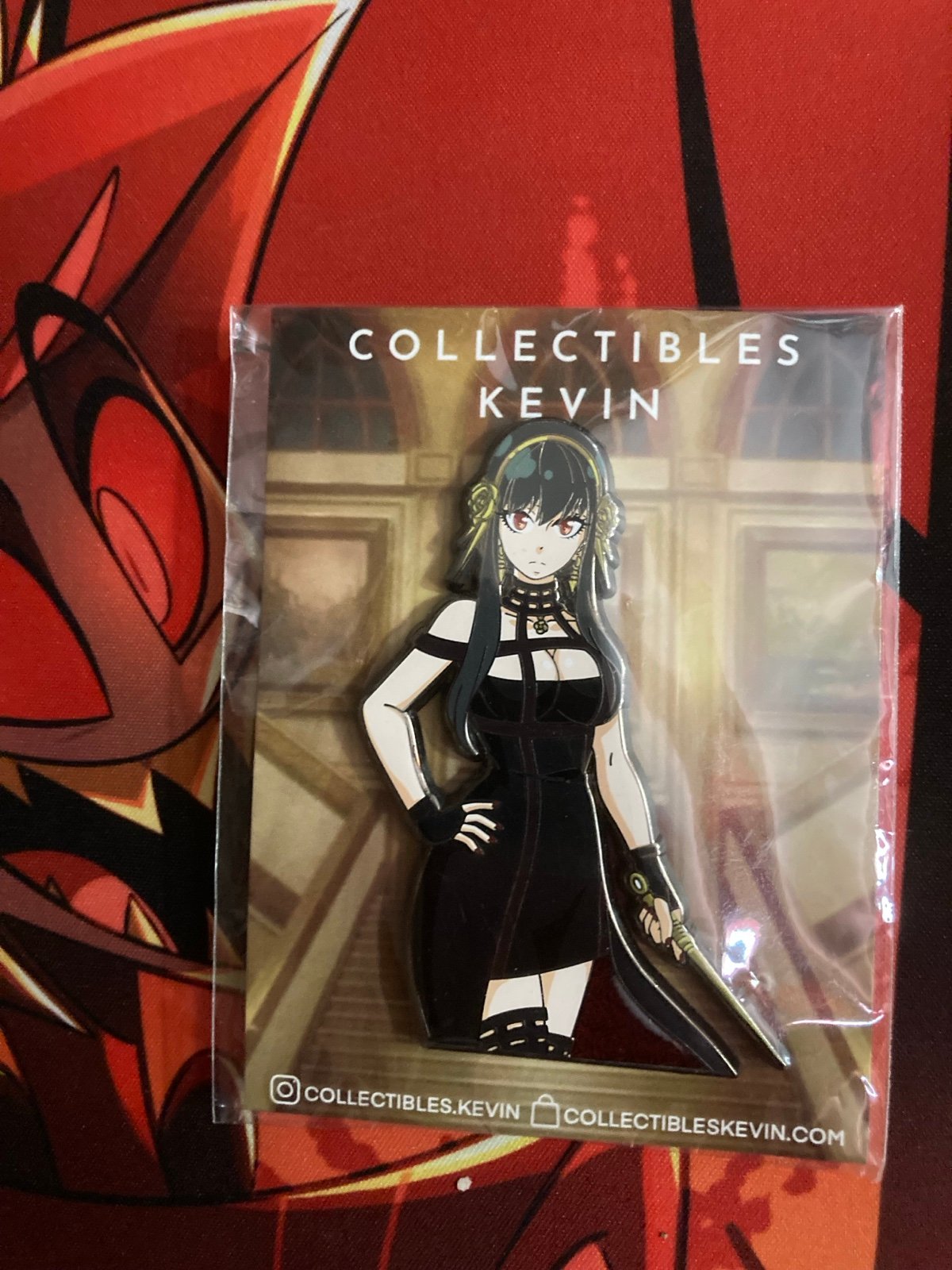 Collectibles with Kevin Spy x Family Yor pin