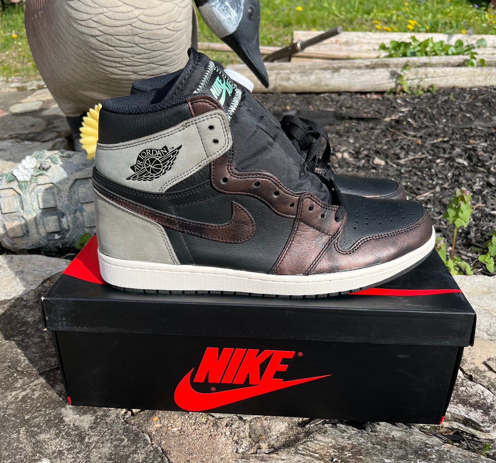Air Jordan 1 High Patina 2021 Size 11 Rare Retro Authentic Black MJ OG AJ1
