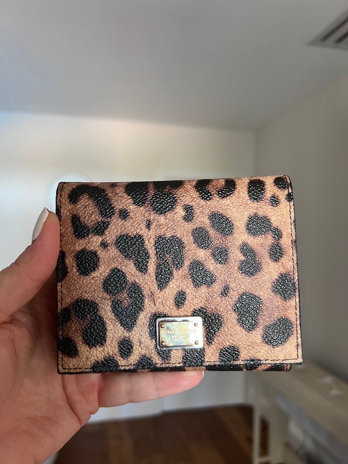 Dolce and gabanna wallet , leopard pattern , new