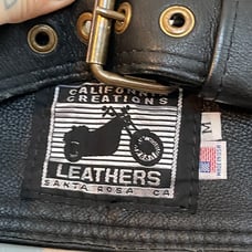 California creations leather chaps