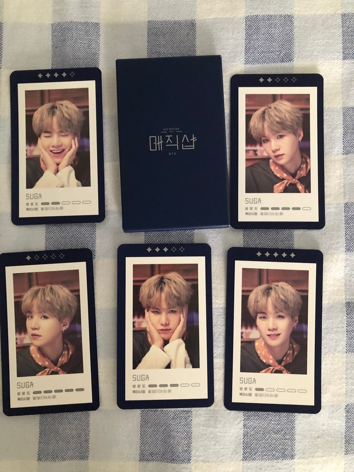 BTS 5th Muster Magicshop Suga Guestbook photocard set
