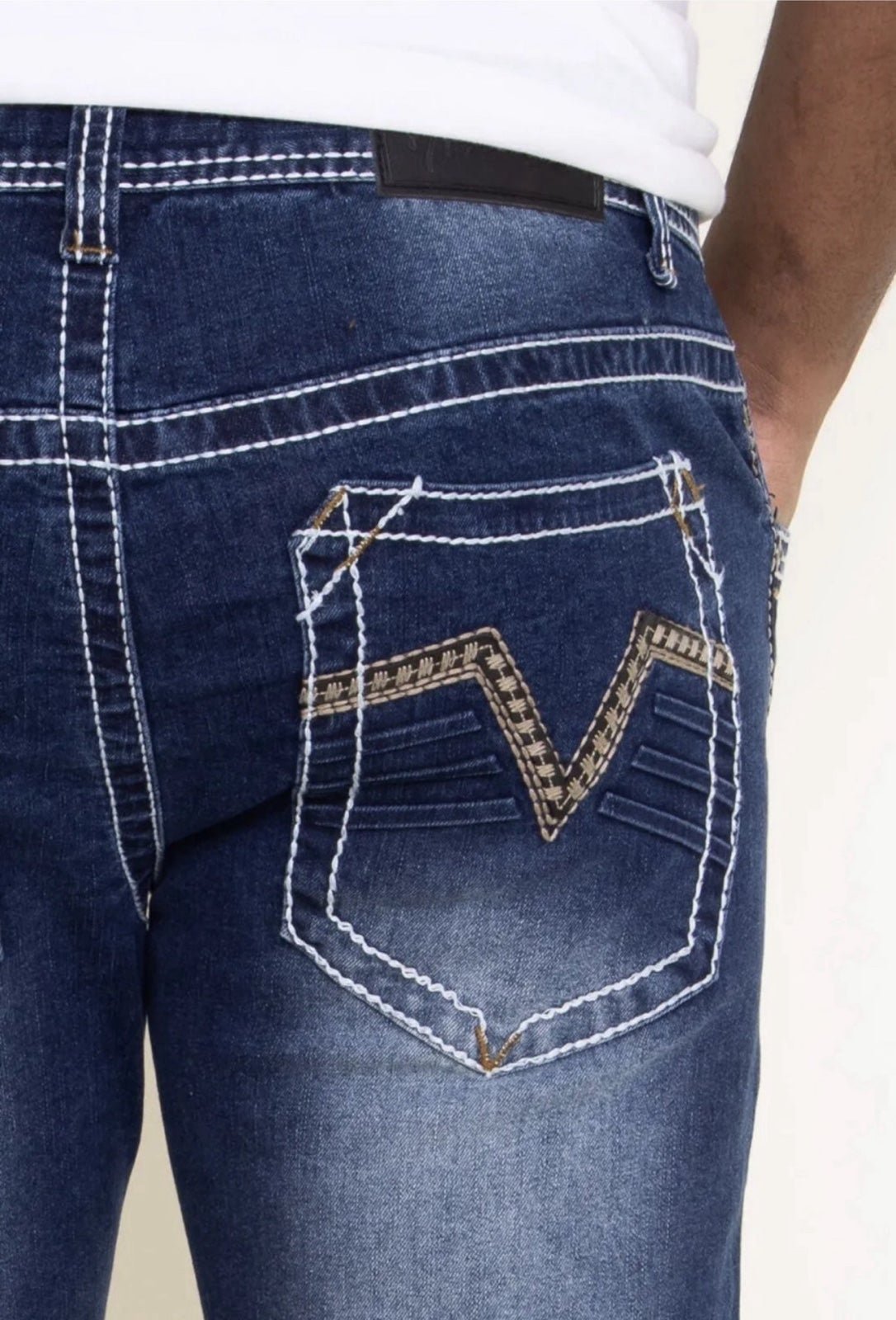 True Luck Livingston Men Bootcut Stretch Jeans Size 34 x 30