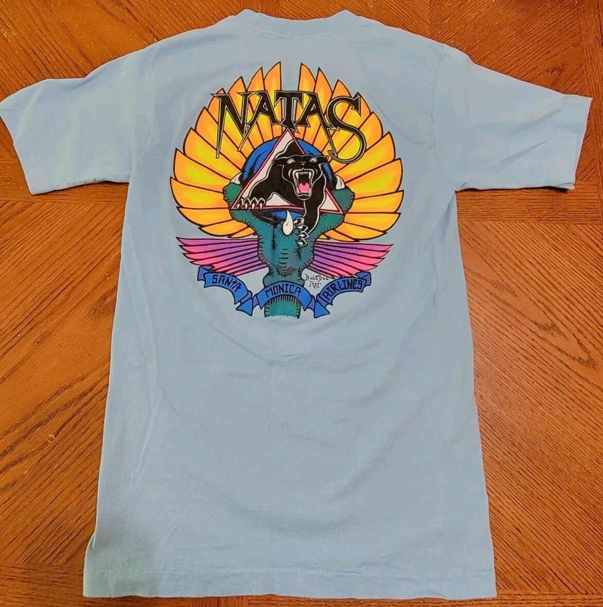 RARE VTG ANVIL 80s SANTA MONICA AIRLINES NATAS KAUPAS