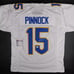 Jason Pinnock Signed Auto Pitt Panthers White Football Jersey NY Giants JSA COA