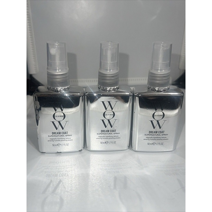3 Color Wow Dream Coat Anti-Frizz Treatment Supernatural 1.7oz Set Travel