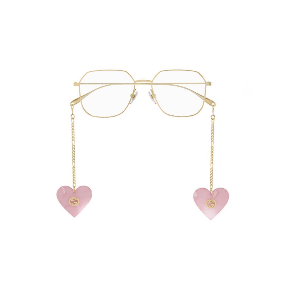 【Excellent Condition】GUCCI Glasses with Heart Charm
