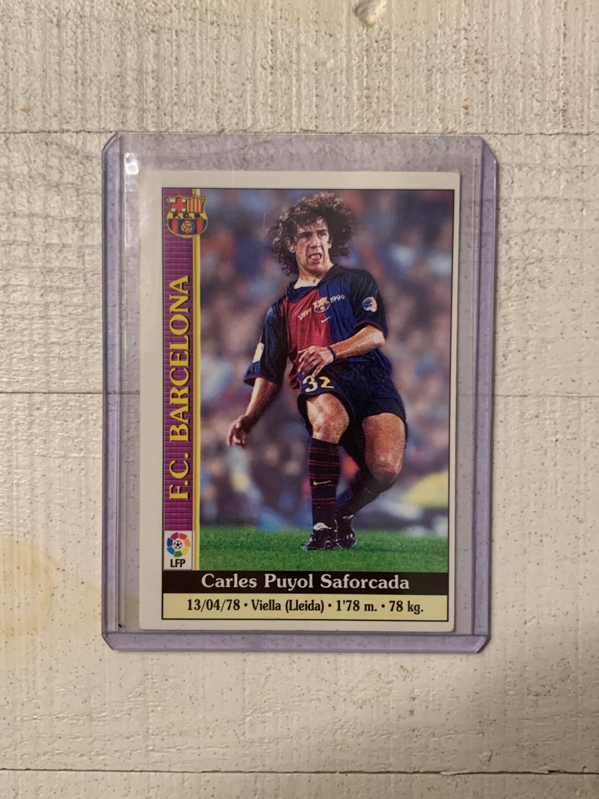 1999 carles Puyol ROOKIE
