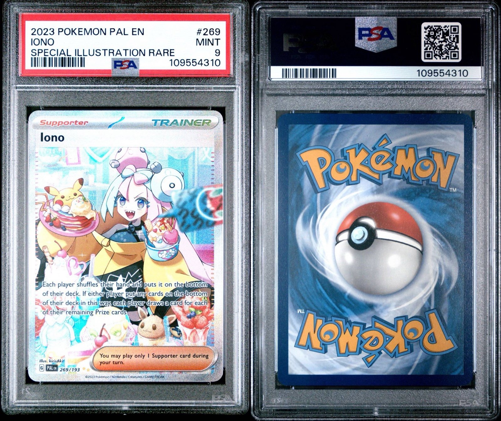 2023 POKEMON PAL EN-PALDEA EVOLVED #269 IONO SPECIAL ILLUSTRATION RARE