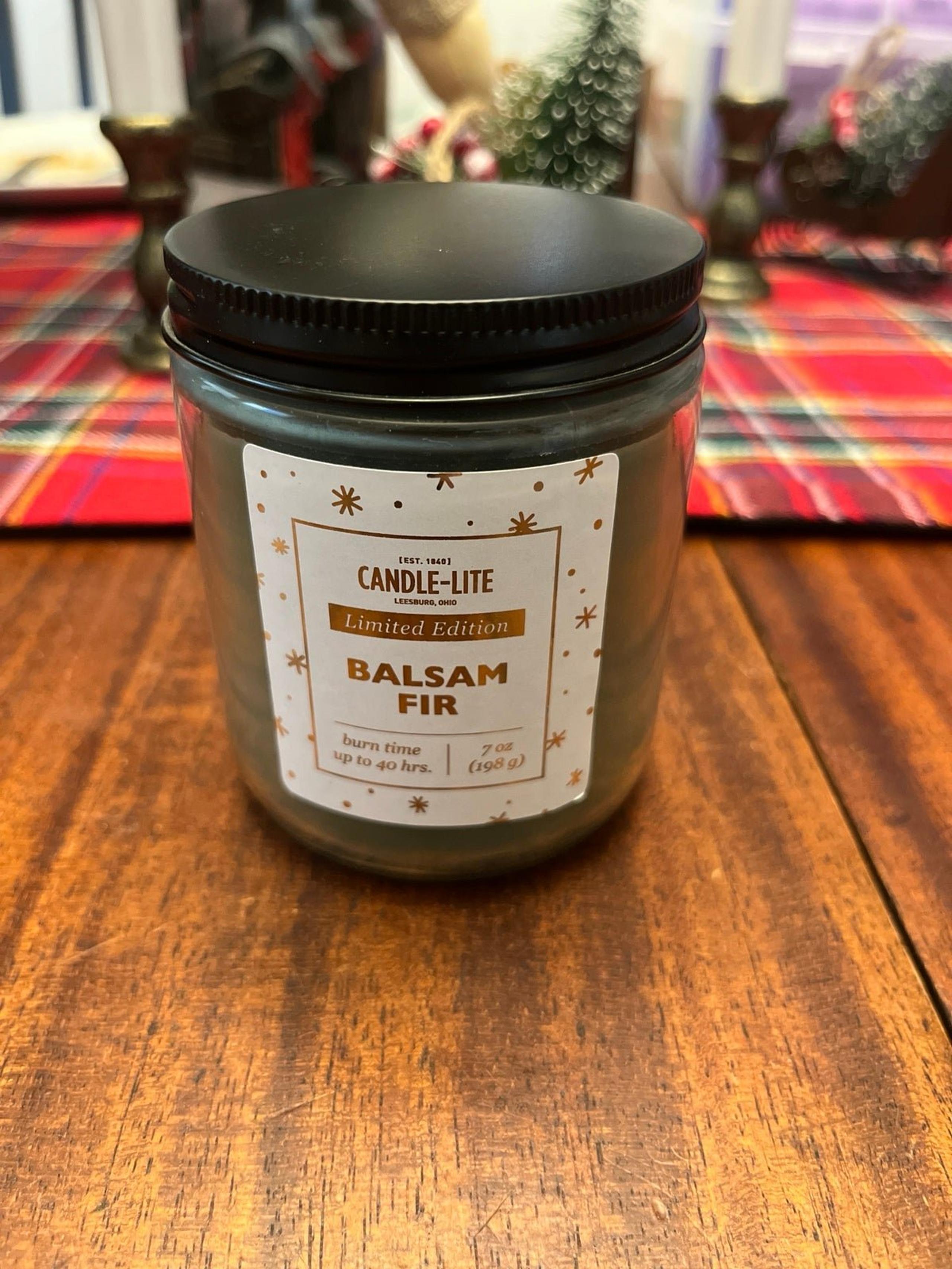Candle-lite balsam fir candle