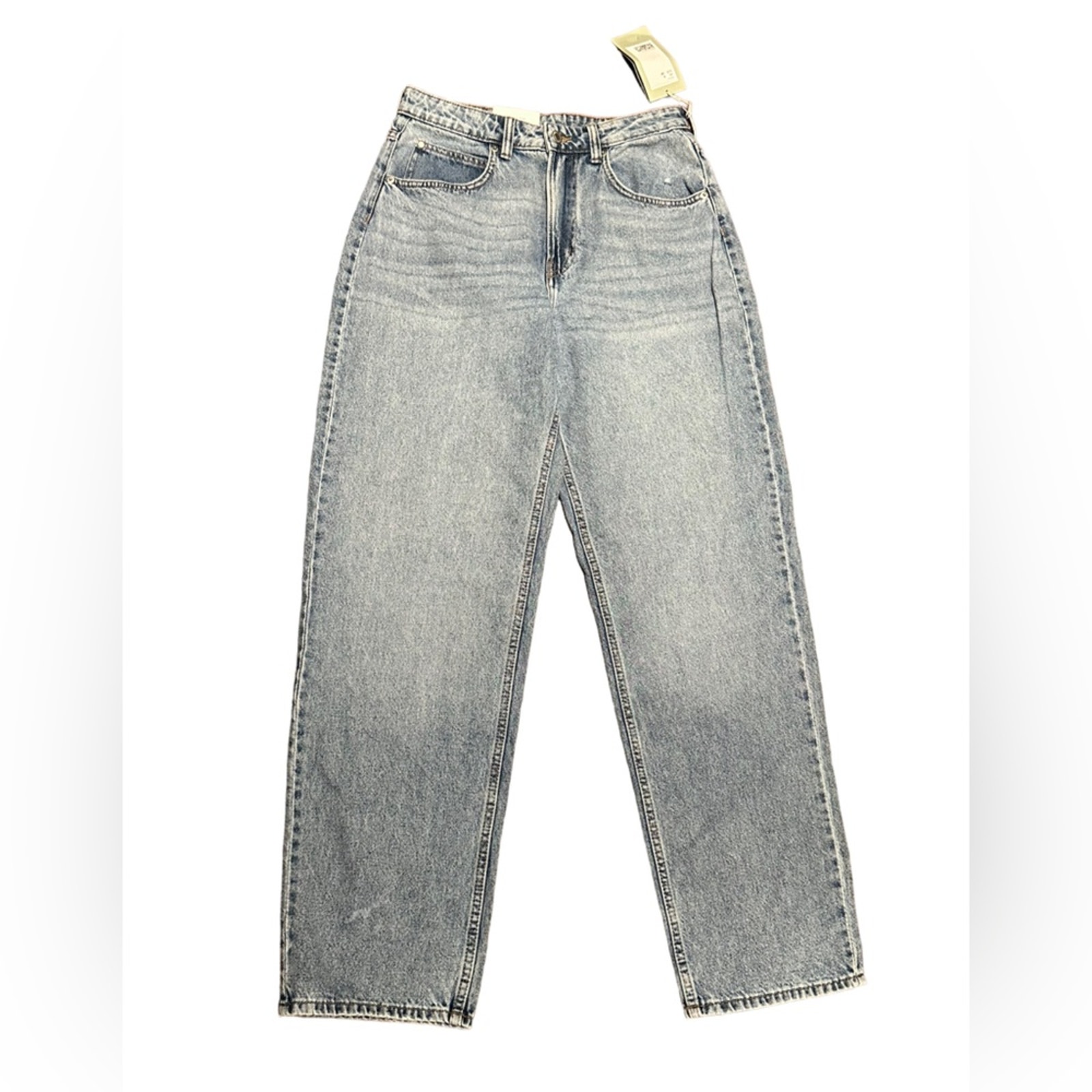 H & M 90’s Baggy High Waist Light Wash Jeans New with Tags Size 6