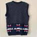Vintage 90s Sweater Loft Patriotic July 4th Teddy Bear Sweater Vest Size Medium