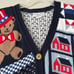 Vintage 90s Sweater Loft Patriotic July 4th Teddy Bear Sweater Vest Size Medium